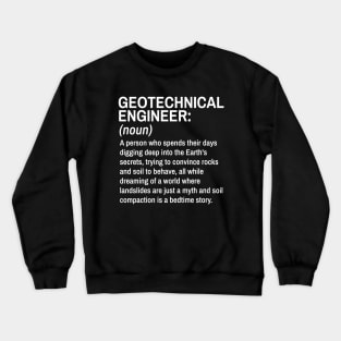 Geotechnical Engineer Funny Definition Engineer Definition / Definition of an Engineer Crewneck Sweatshirt